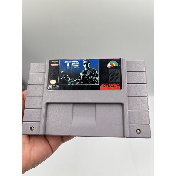 Terminator 2 Judgement Day Super Nintendo Snes Cleaned & Tested Authentic - Picture 4 of 6